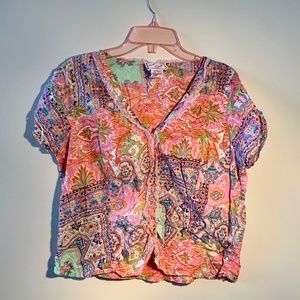 April Cornell - Cropped blouse